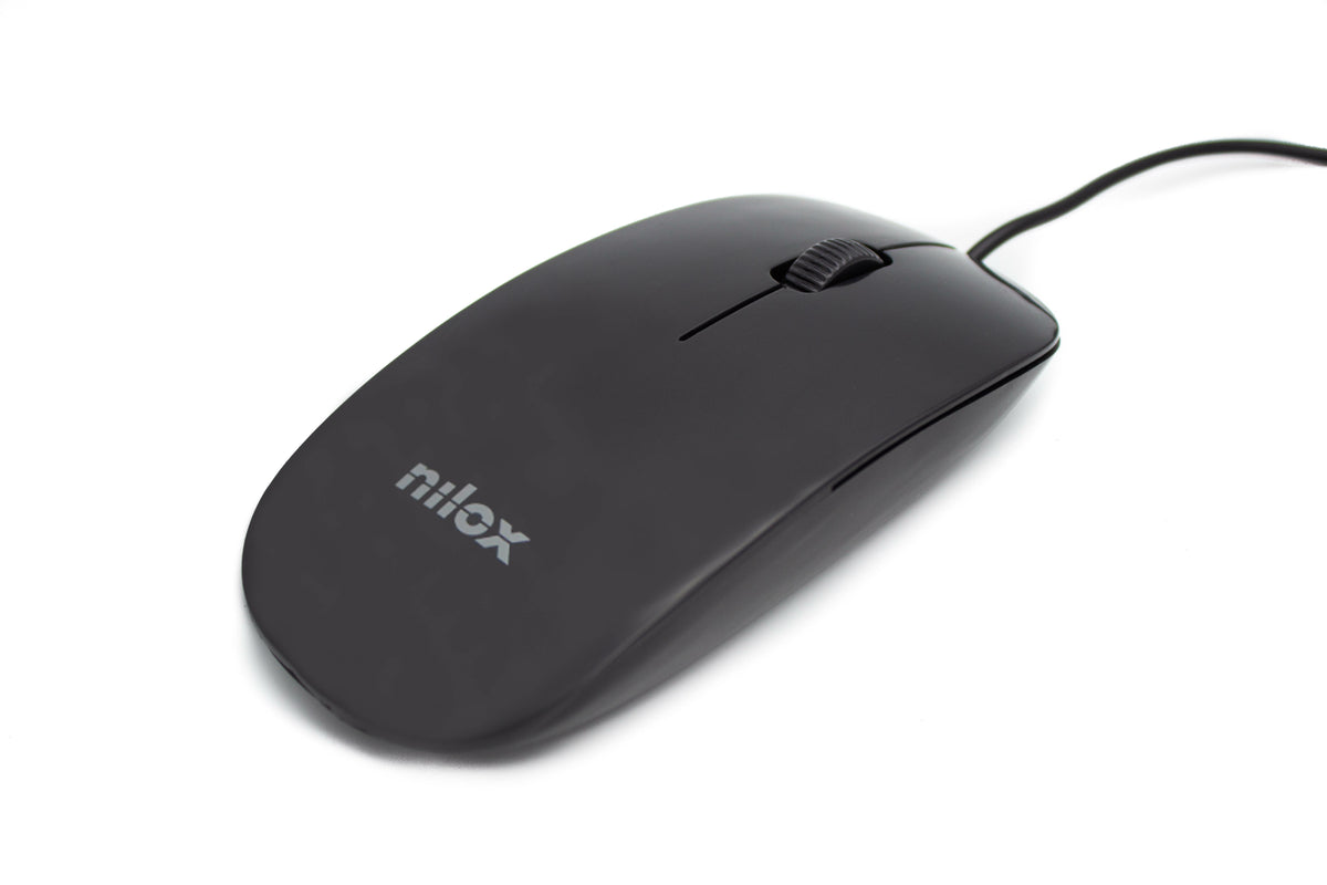 Maletin Nilox duro + mouse raton para portatil 15.6 pulgadas negro