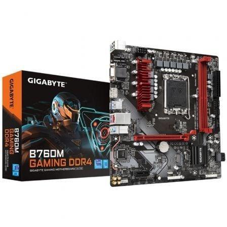 Placa Base Gigabyte B760M GAMING DDR4 Socket 1700/ DDR4/ PCIe 4.0/ Micro ATX - PixelPlaza