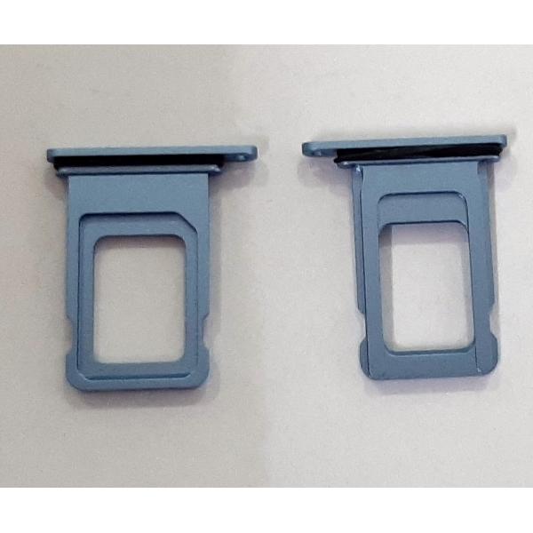 Soporte o bandeja single sim azul para IPhone XR A2105 A2108 calidad premium