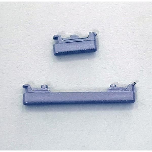 Set 2 botones purpura para Motorola Moto G7 Power XT1955-1 XT1955-2 XT1955-4 XT1955-5 XT1955-6 XT1955-7 XT1955DL ca