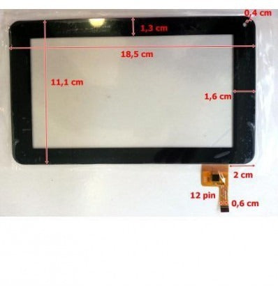 Pantalla táctil repuesto tablet china 7 modelo 13"