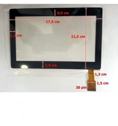 Pantalla táctil repuesto tablet china 7 modelo 16"
