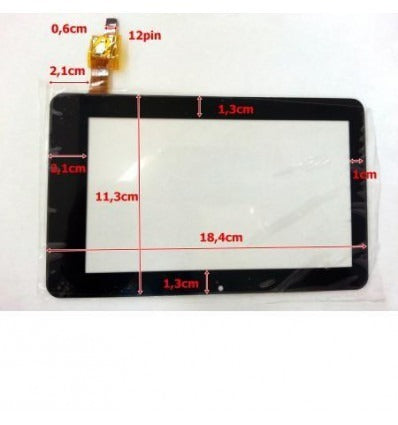 Pantalla táctil repuesto tablet china 7 modelo 18"