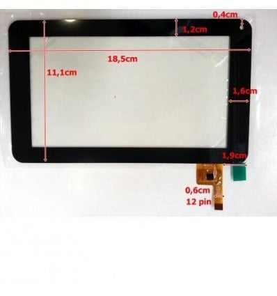 Pantalla Táctil repuesto tablet china 7 modelo 20"