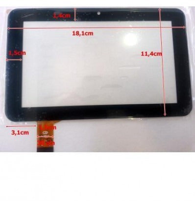 Pantalla Táctil repuesto tablet china 7 Modelo 28"