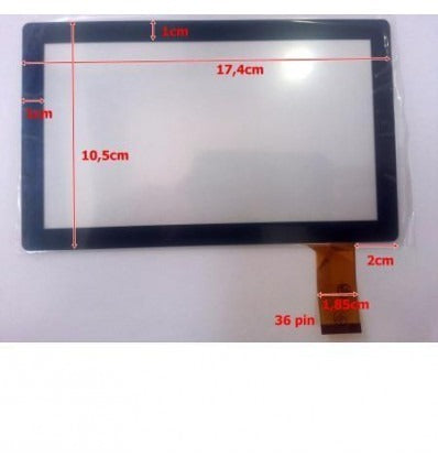Pantalla Táctil repuesto tablet china 7 Modelo 29"
