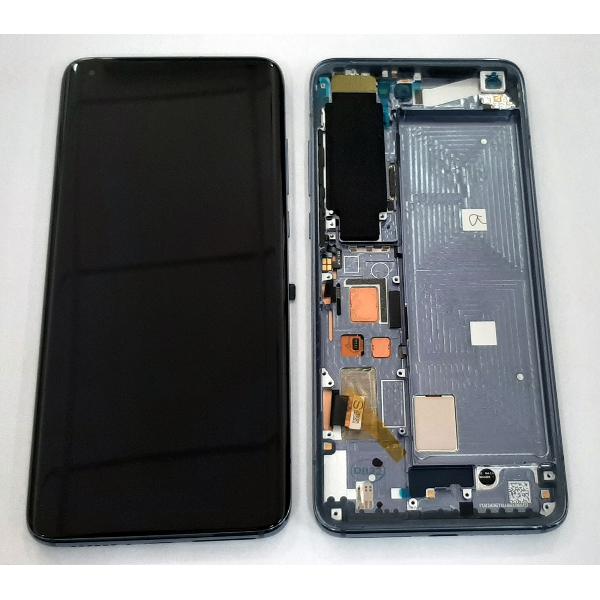 Pantalla lcd para Xiaomi Mi 10 5G Xiaomi Mi 10 Pro 5G 56000400J100 mas tactil negro mas marco gris Service Pack