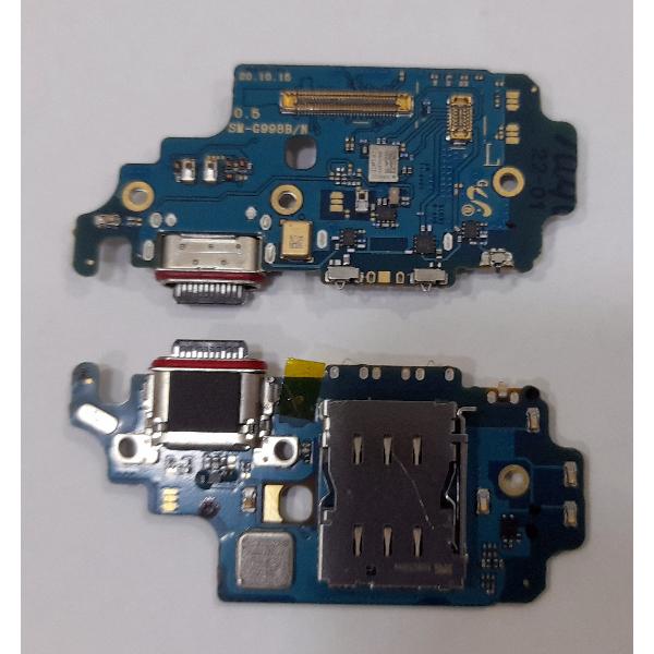 Flex puerto carga mas lector sim para Samsung Galaxy S21 Ultra 5G calidad premium