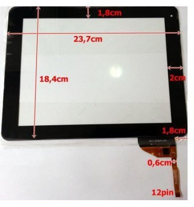 Pantalla táctil repuesto tablet china 10 modelo 5"