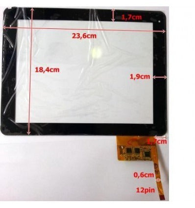 Pantalla táctil repuesto tablet china 10 modelo 6"