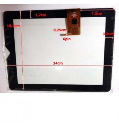 Pantalla táctil repuesto tablet china 10 modelo 7"