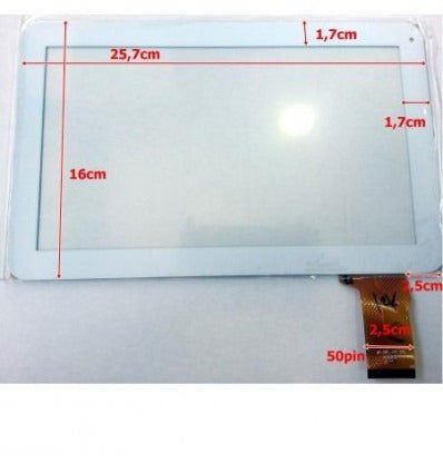 Pantalla táctil repuesto tablet china 10.1 modelo 8"