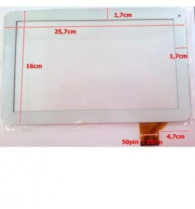 Pantalla táctil repuesto tablet china 10.1 modelo 10"