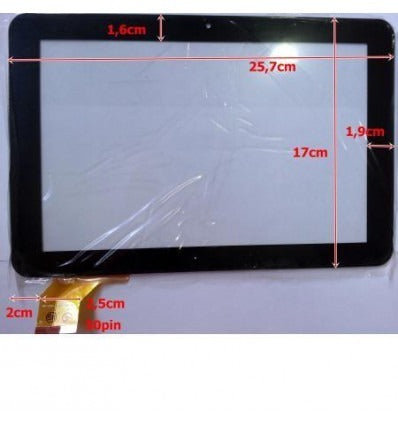 Pantalla táctil repuesto tablet china 10.1 modelo 13"