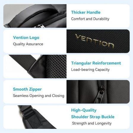 Mochila Vention KRRB0 para Portátiles hasta 15.6"/ 20L/ Impermeable/ Negra - PixelPlaza