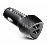 Cargador de coche doble de la serie FORCELL CARBON 17W