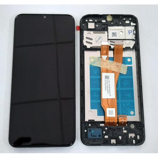 Pantalla lcd para Samsung Galaxy A03 Core SM-A032 GH81-21711A mas tactil negro mas marco negro Service Pack