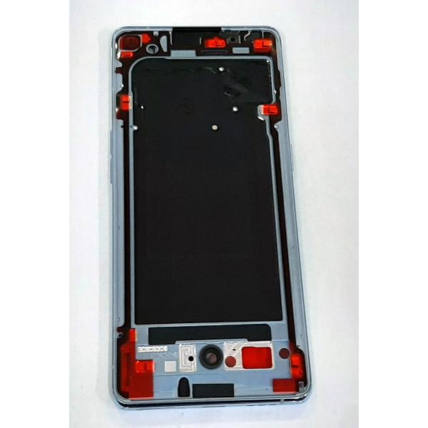 Carcasa central o marco azul para Oppo Reno 6 Pro 5G CPH2247 calidad premium
