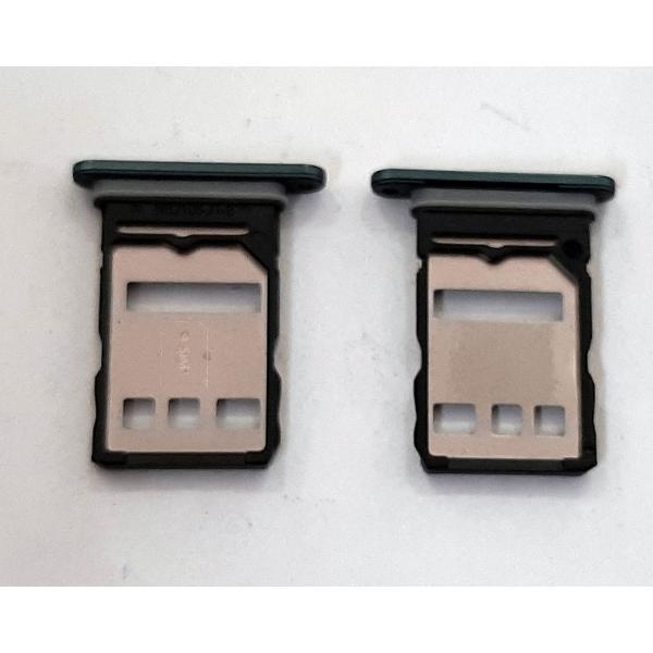 Soporte o bandeja dual sim verde para Huawei Nova 9 NAM-AL00 calidad premium