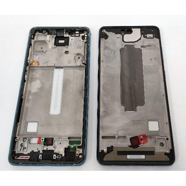 Carcasa central o marco azul para Samsung Galaxy A52 4G A525 SM-A525F calidad premium