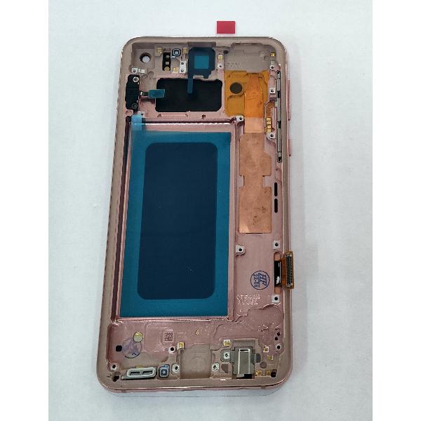 Pantalla lcd para Samsung Galaxy S10e G970F mas tactil negro mas marco rosa Calidad Premium