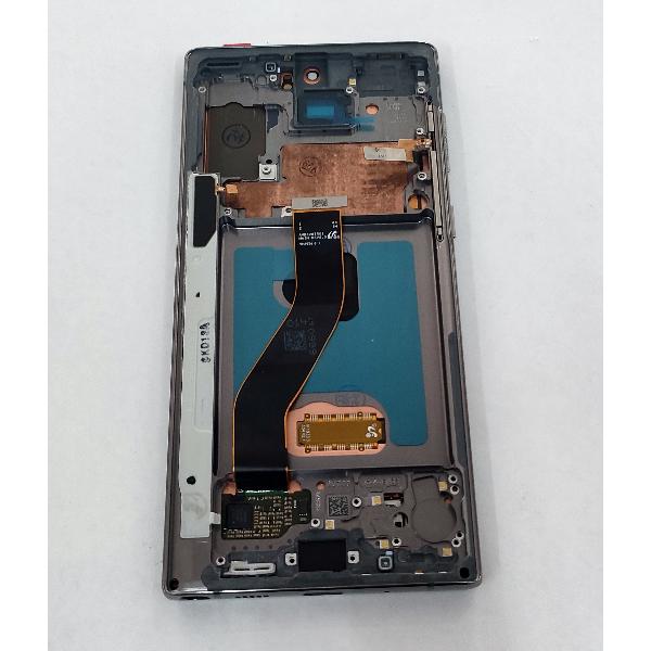 Pantalla lcd para Samsung Galaxy Note 10 N970 SM-N970F mas tactil negro mas marco plata calidad premium