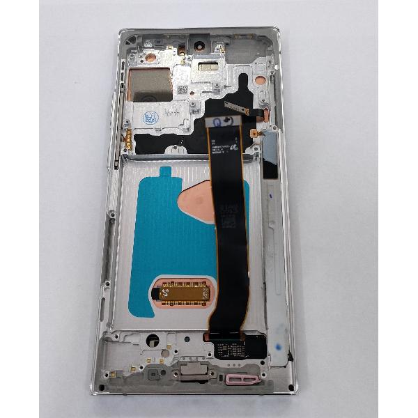 Pantalla lcd para Samsung Galaxy Note 20 Ultra SM-N986F mas tactil negro mas marco plata calidad premium