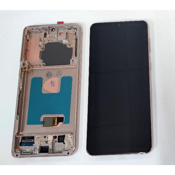 Pantalla lcd para Samsung Galaxy S21 Plus 5G SM-G996 mas tactil negro mas marco dorado calidad premium