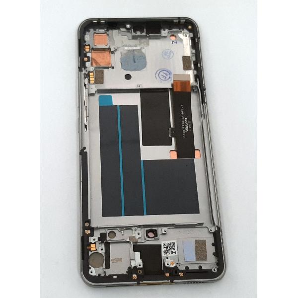 Pantalla lcd para ZTE Red Magic 6R mas tactil negro mas marco plata calidad premium