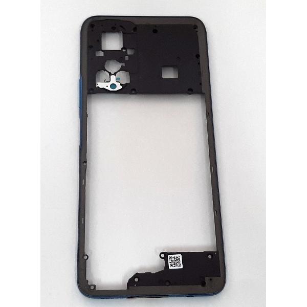 Carcasa central o marco azul para Huawei Honor X7 calidad premium