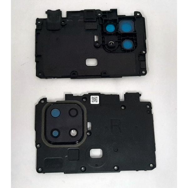 Soporte sujecion placa base para Xiaomi Redmi 10C mas cubierta y cristal camara negro calidad premium