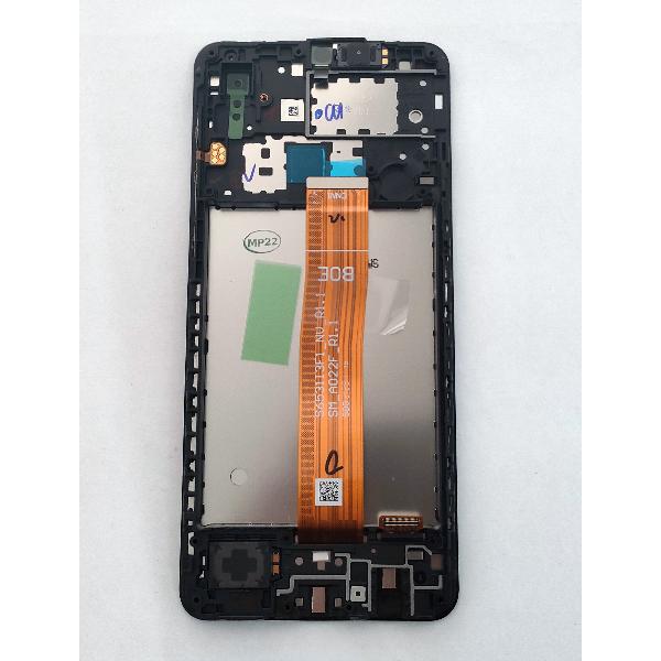 Pantalla lcd para Samsung Galaxy A02 A022 GH82-25249A GH82-25250A mas tactil negro mas marco negro Service Pack