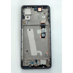 Pantalla lcd para Motorola Moto Edge 30 XT2203 5D68C20584 mas tactil negro mas marco azul marino Service Pack