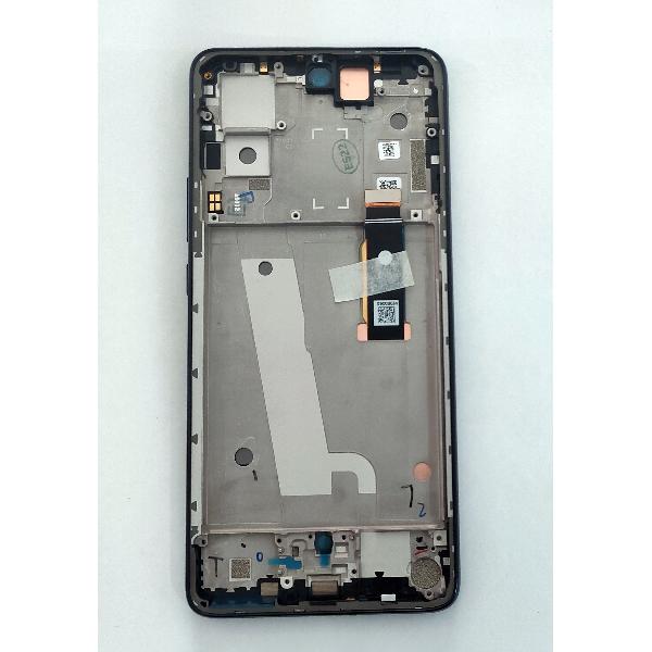 Pantalla lcd para Motorola Moto Edge 30 XT2203 5D68C20584 mas tactil negro mas marco azul marino Service Pack
