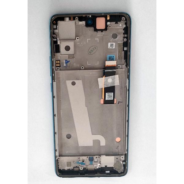 Pantalla lcd para Motorola Moto Edge 30 XT2203 5D68C20585 mas tactil negro mas marco azul claro Service Pack