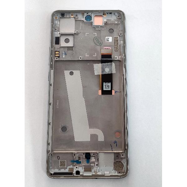 Pantalla lcd para Motorola Moto Edge 30 XT2203 5D68C20586 mas tactil negro mas marco plata Service Pack