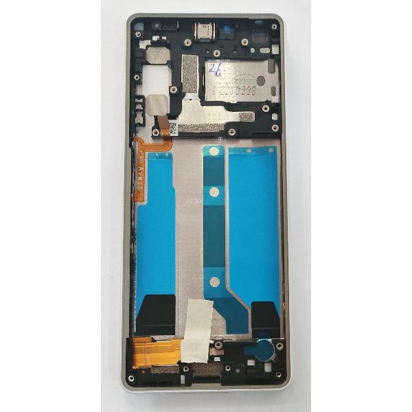 Pantalla lcd para Sony XPeria 10 IV A5047174A mas tactil negro mas marco blanco Service Pack