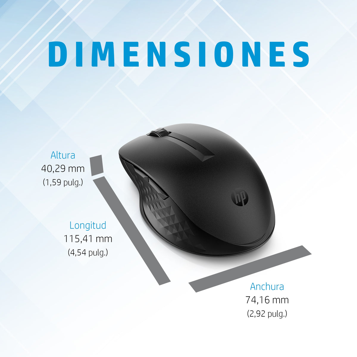 Ratón hp 435 multidispositivo inalambrico