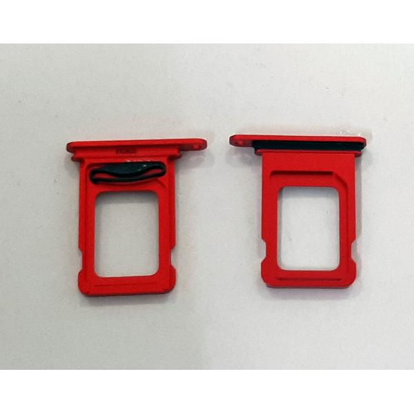 Soporte o bandeja dual sim rojo para IPhone 14 calidad premium