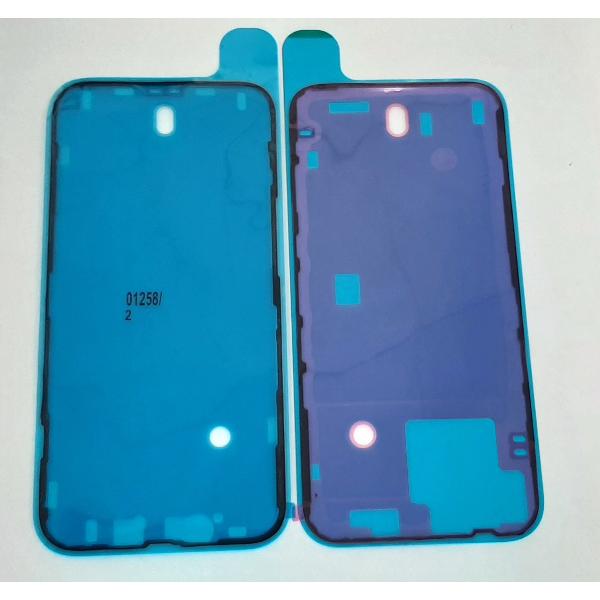 Set 2 adhesivo precortado marco frontal para IPhone 14 calidad premium
