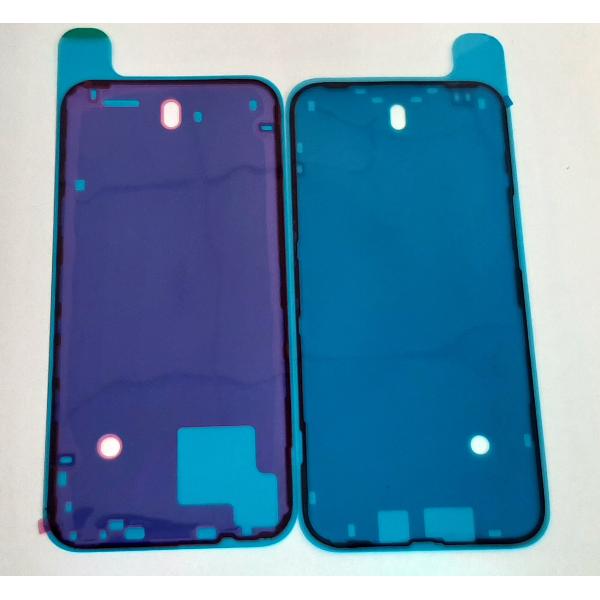 Set 2 adhesivo precortado marco frontal para IPhone 14 Plus calidad premium
