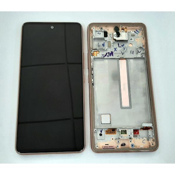 Pantalla lcd para Samsung Galaxy A53 5G SM-A536 GH82-28024D GH82-28025D mas tactil negro mas marco coral Service Pa