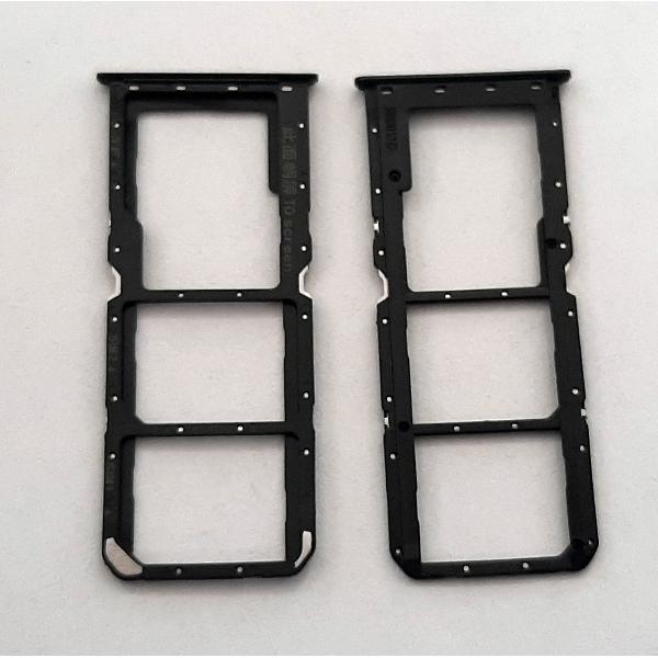 Soporte o bandeja dual sim negra para Realme C21Y RMX3261 RMX3263 calidad premium