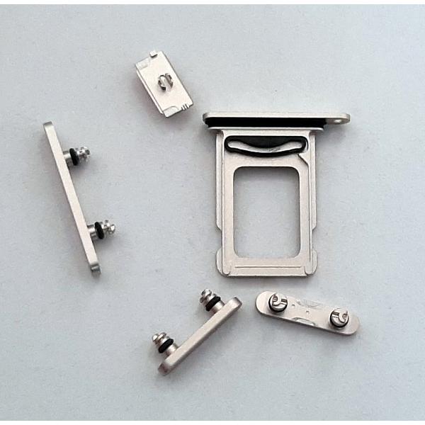 Set botones mas soporte sim blanco para IPhone 14 Iphone 14 Plus calidad premium