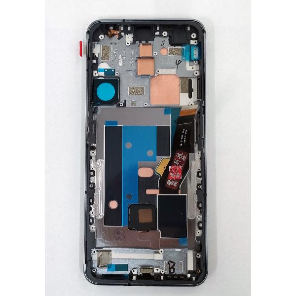 Pantalla lcd para ZTE Nubia Red Magic 6S Pro mas tactil negro mas marco plata calidad premium