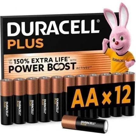 Pack de 12 Pilas AA Duracell Plus Power Boost DPBLR6B12/ 1.5V/ Alcalinas - PixelPlaza