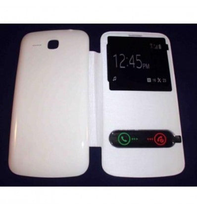 Funda Inteligente S-VIEW Cover blanco Huawei Ascend Y600