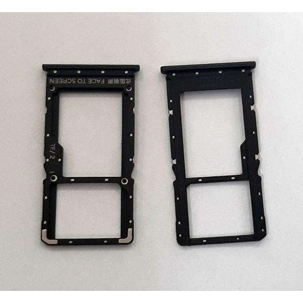 Soporte o bandeja single sim negra para Xiaomi Redmi Note 10 5G Poco M3 Pro 5G calidad premium