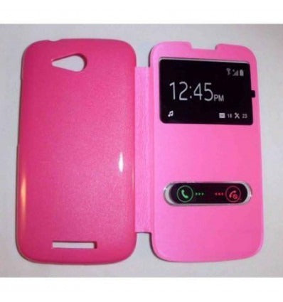 Funda Inteligente S-VIEW Cover rosa Huawei Ascend B199