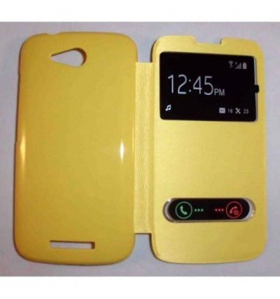 Funda Inteligente S-VIEW Cover amarillo Huawei Ascend B199
